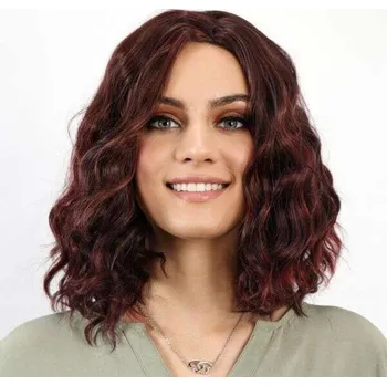 Paruka Deminas | Kvalitní paruka - kudrnatá sytě červená