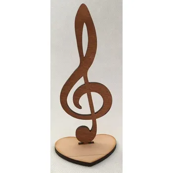 Party dekorace dekoracezceska Dekorace HOUSLOVÝ KLÍČ hnědý