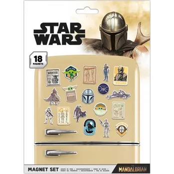 Dětské razítko Magnetky Hvězdné Války Star Wars Mandalorian set 18ks na kov