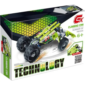 ostatní stavebnice Stavebnice Technology auto formule zelená 101 dílků konstrukční plast