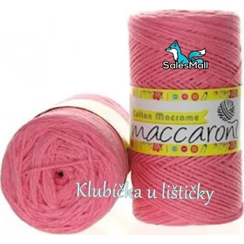 Příze Maccaroni Cotton Macrame 05 - růžová