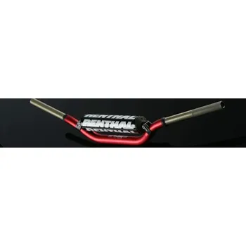RENTHAL řídítka 1,1/8 CALA 28,6mm MX TWINWALL HANDLEBAR RED VILLOPOTO / STEWART PADDED, barva červená s protektorem HONDA XR650L rok 93-22