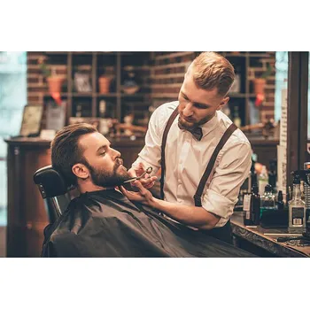 Plakát Plakát, Obraz - Beard grooming., g-stockstudio