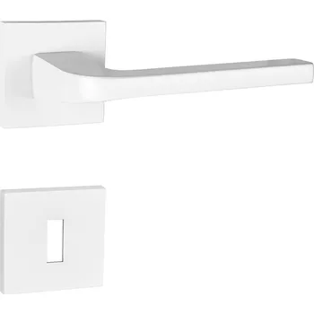 Dveřní kování MPK - VIVA - HR SQ6 rozety BBQ, klika/klika WS - Bílá matná