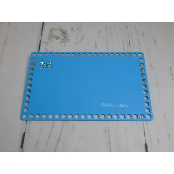 Příze Dno na košík obdélník 15x24cm modrá