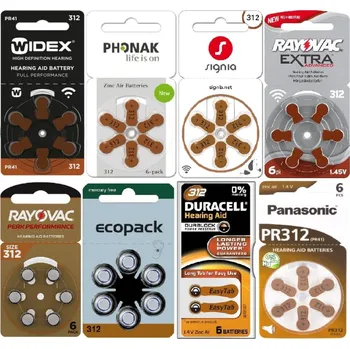 Článková baterie Testovací set 312 / PR41, baterie do naslouchadel za zvýhodněnou cenu