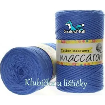 Příze Maccaroni Cotton Macrame 12 - modrá