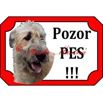Cedulka irský vlkodav plavý 2 - Bez samolepicí vrstvy
