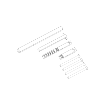 Dveřní kování GK - PRODLUŽOVACÍ SADA WC - zacvakávací Tloušťka dveří 60-65 mm