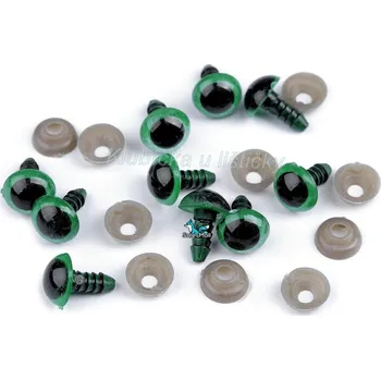 Příze Bezpečnostní očka Ø10 mm-zelená jedle /1pár/