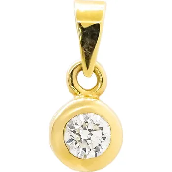 Přívěsek Privěsek ze žlutého zlata s diamantem 7452440014043700