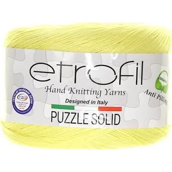 Příze Etrofil Příze Puzzle Solid žlutá PS 004