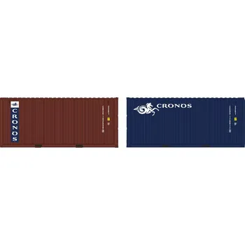 Modelová železnice set dvou kontejnerů Cronos hnědý a modrý IGRA MODEL 98010035