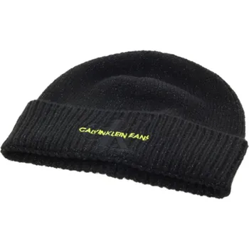 Čepice CALVIN KLEIN JEANS Pánská černá čepice K50K507179-BDS-733 Velikost