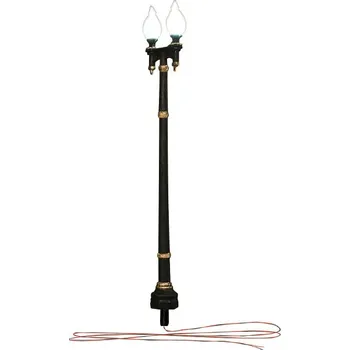 Modelová železnice pouliční lucerna dvouramenná 3 ks Woodland Scenics JP5640