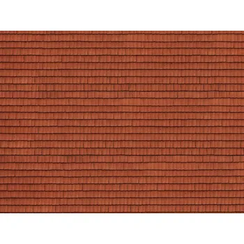 Modelová železnice 3D střešní tašky červené Noch 56670