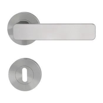 Dveřní kování GK - MINIMAL MODERN - R rozety BB, klika/klika Velvet šedá (22)