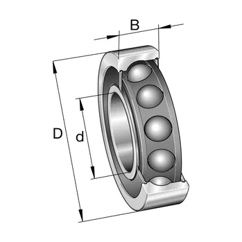 HCS 71900-E-T-P4S-UL FAG Kuličkové ložisko s kosoúhlým stykem