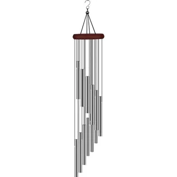 Party dekorace AE production - Venkovní zvonkohra Wind Chimes - 58.42 cm, 1 ks, světle hnědá, šedá