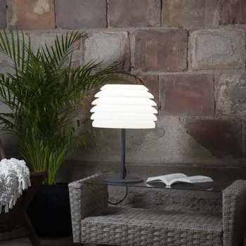 Stojací lampa Star Trading Lampa GARDENLIGHT v. 51,5 cm, bílá/černá