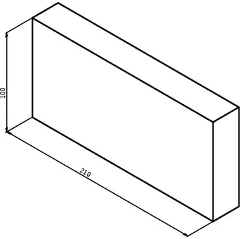 Krbová kamna NDV-000052 - FL09K01 - Šamotová cihla 210x100x30