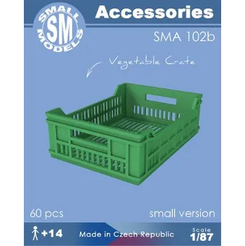 Modelová železnice přepravky na zeleninu (60 ks) Small Models 102b