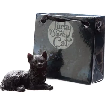 Černá kočka pro štěstí v dárkové minitaštičce Číslo: 2