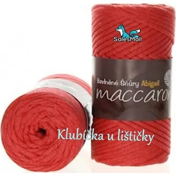 Příze Maccaroni Bavlněné šňůry 3 mm melounová 11