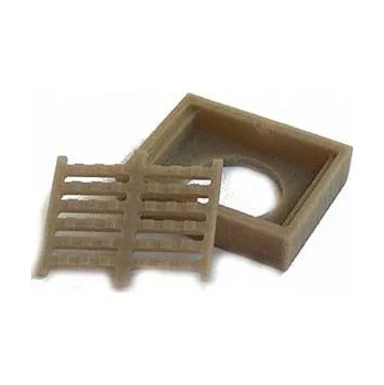 Modelová železnice kanálový poklop obdélník 5ks Miniatur mo03