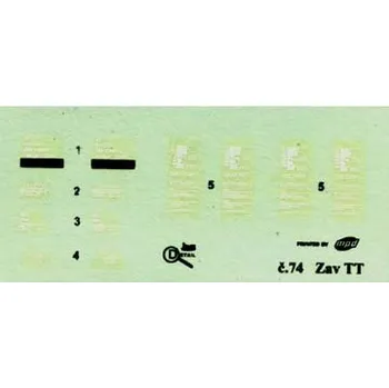 Modelová železnice obtisk Hadgs/Zav ČSD Detail 3174