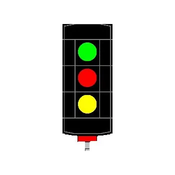 Modelová železnice návěstidlo AŽD odjezdové ( Z,Č,Ž ) Němeček h390c