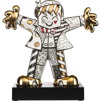 Goebel Romero Britto Golden Hug Too Socha
