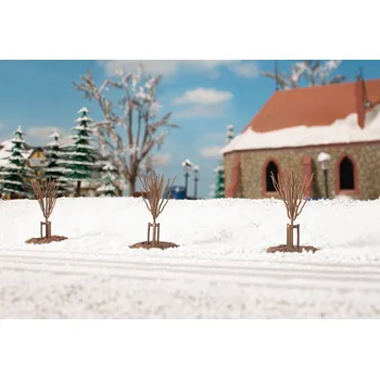 Modelová železnice mladé stromky zimní provedení Auhagen 70951