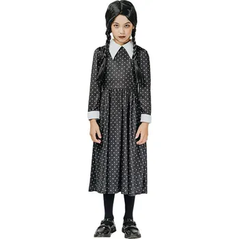 KARNEVAL Šaty gotická dívka vel. S (110-120cm) 4-6 let KOSTÝM