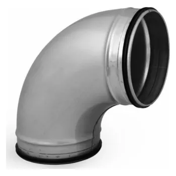 Kouřovod Koleno s distančními podložkami ALNOR BPL-90-160