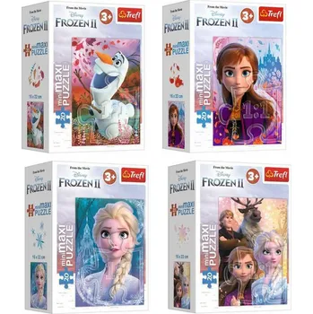 Puzzle Trefl TR PUZZLE MiniMaxi Frozen 2 (Ledové Království) 16x22cm 20 dílků 4 druhy