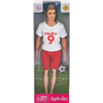 Panenka Panenka Defa Lucy panák fotbalista 30cm v dresu Polsko set hráč s míčem v krabičce