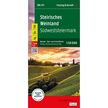 Štýrská vinařská oblast 1:50 000 / turistická, cyklistická a rekreační mapa