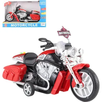 autodráha Motorka cestovní motocykl plastový na baterie Světlo Zvuk 2 barvy