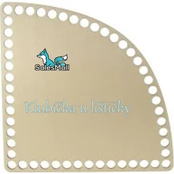 Dno na košík topol, rohové 20cm