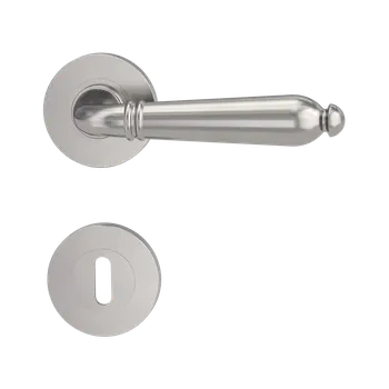 Dveřní kování GK - CAROLA - R rozety BB, klika/klika Sametově šedá (25)