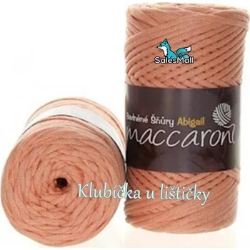 Příze Maccaroni Bavlněné šňůry 3 mm lososová 05