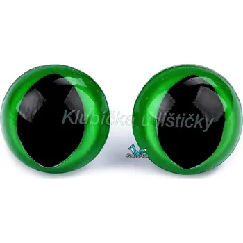 Příze Bezpečnostní oči kočičí 14mm zelené