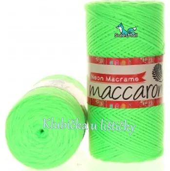 Příze Maccaroni Neon Macrame zelená 005