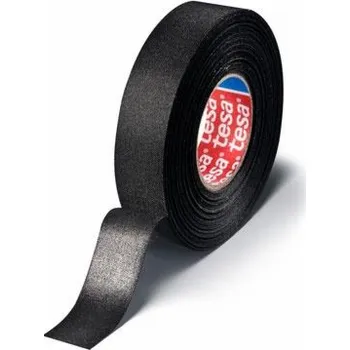 Lepicí páska Izolační páska Tesa, černá, látka, 19 mm x 20 m