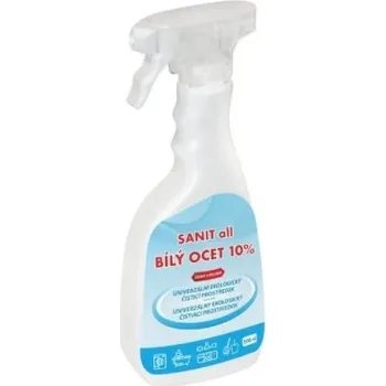 Univerzální čisticí prostředek SANIT all bílý ocet 10%, univerzální ekologický čistič 0,5l