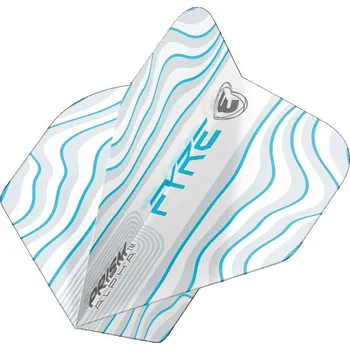 Šipka Letky na šipky Winmau Prism Alpha Pyre No2, bílo-aqua-modré