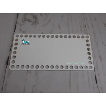 Galanterie Dno na košík obdélník 10x20cm bílá