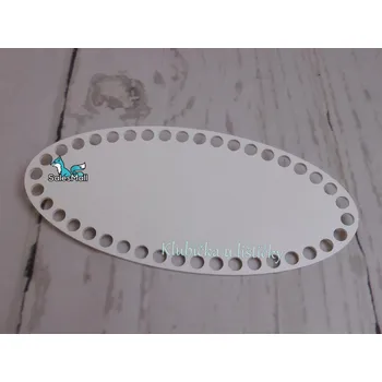 Příze Dno na košík ovál 10x22cm bílá