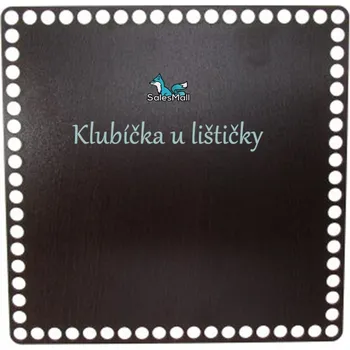 Dno na košík wenge, čtverec 25cm